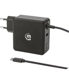 Manhattan Power Delivery charger USB-C 5-20V up to 60W USB-A 5V up to 2.4A black