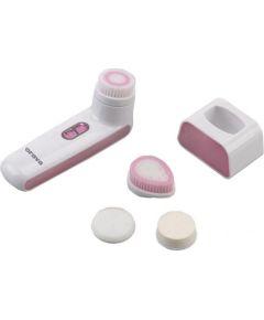 ORAVA Facial Cleanser FB-04 Power source type Batteries 3 V (2x 1,5 V AAA), Number of brush heads included 4 heads for different use,  White/pink