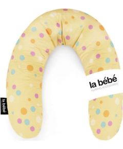 La Bebe™ Nursing La Bebe™ Rich Cotton Nursing Maternity Pillow Art.111357 Yellow Dots Подковка для сна, кормления малыша 30x175cm