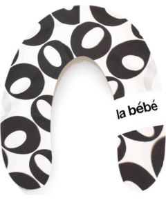 La Bebe™ Nursing La Bebe™ Rich Cotton Nursing Maternity Pillow Art.85499 Deco Black/Silver Подковка для сна, кормления малыша 30x175 cm