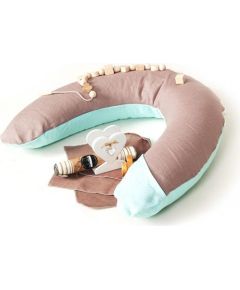 La Bebe™ Nursing La Bebe™ Rich Cotton Nursing Maternity Pillow Art.3302 pakaviņš mazuļa barošanai / gulēšanai / pakaviņš grūtniecēm no dabīga 100% līna 30x175cm.