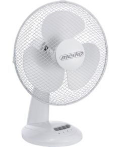 Mesko MS 7309 Desk Fan, Number of speeds 3, 40 W, Oscillation, Diameter 30 cm, White