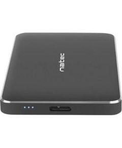 Natec external enclosure OYSTER PRO for 2,5'' SATA, USB 3.0, black, Alu.