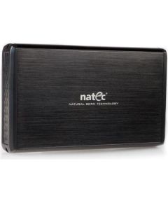 Natec RHINO External USB 3.0 enclosure for 3.5'' SATA HDDs, black aluminum