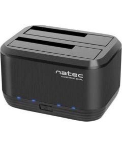 Natec Docking Station KANGAROO DUAL 2.5''/3.5'' HDD USB 3.0 + AC adapter
