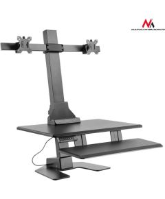Maclean MC-796 Double electrical holder for keyboard monitors for standing-seate