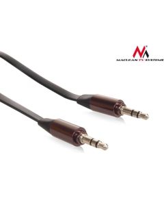 Maclean MCTV-695B Jack Straight Flat 3.5 mm Cable 2m black