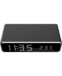 Gembird DAC-WPC-01 Digital alarm clock with wireless charging function, black