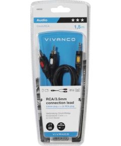 Vivanco cable 3.5mm - 2xRCA 1.5m (46030)