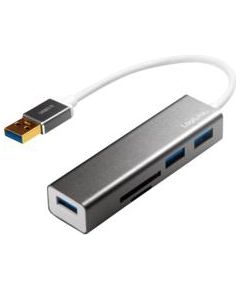 LOGILINK - USB 3.0 hub, 3 port, with card reader