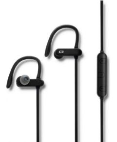 Qoltec Sports in-ear austiņas bezvadu BT4.2 | microphone | Super bass | Black