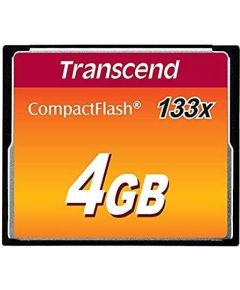 MEMORY COMPACT FLASH 4GB/SLC TS4GCF133 TRANSCEND