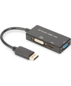 ASSMANN DisplayPort 1in3 HDMI, DVI and VGA converter cable