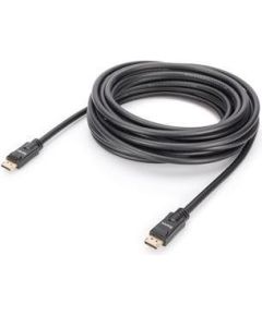 Assmann Cable DisplayPort 4K 60Hz UHD Type DP/DP M/M with amplifier interlock, black 15m