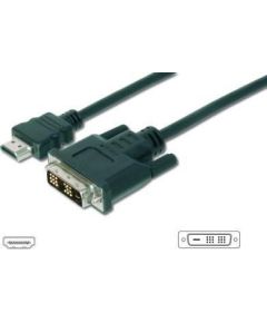 ASSMANN HDMI 1.3 Standard Adapter Cable HDMI A M (plug)/DVI-D (18+1) M (plug) 2m