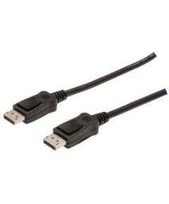 Assmann Cable DisplayPort 1080p 60Hz FHD Type DP/DP M/M with interlock black 2m