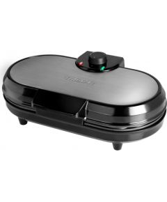 Waffle maker Tristar WF-2120 Black/Stainless steel, 1200 W, Heart shape, Number of waffles 10