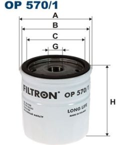 Filtron Eļļas filtrs OP570/1