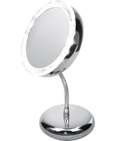 Adler AD 2159 Mirror, 4 AAA batteries, LED Lightening, Diameter 15 cm, Chrome