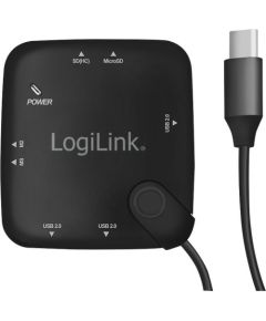 LOGILINK - USB Typ-C™ OTG (On-The-Go) Multifunction hub and card reader