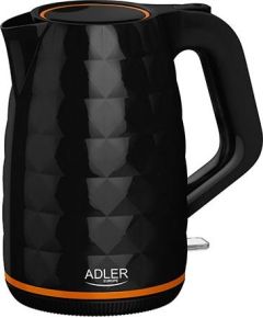 ADLER AD 1277 Black Elektriskā tējkanna 1.7L 2200W