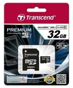 Memory card Transcend microSDHC 32GB UHS1 + Adapter