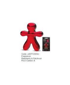 Mr&Mrs Car air freshener JEFF Raspberry&Patchouli, Chrome red