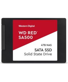 SSD|WESTERN DIGITAL|Red|4TB|SATA 3.0|Write speed 530 MBytes/sec|Read speed 560 MBytes/sec|2,5"|MTBF 2000000 hours|WDS400T1R0A