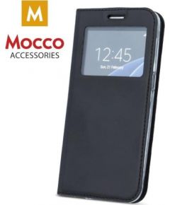 Mocco Smart Look Case Чехол Книжка с Окошком для телефона Samsung A730 Galaxy A8 Plus (2018) Черный