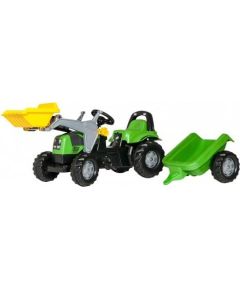 Rolly Toys Педальный трактор Rolly KID Deutz с ковшом с прицепом (2,5-5 лет ) 023196 Германия