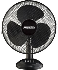 Mesko Fan MS 7310 Table Fan, Number of speeds 3, 45 W, Oscillation, Diameter 40 cm, Black