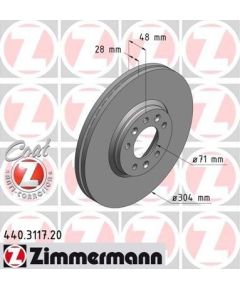 Zimmermann Bremžu disks 440.3117.20