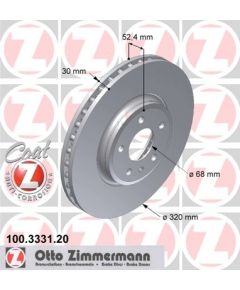 Zimmermann Bremžu disks 100.3331.20