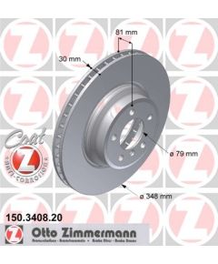 Zimmermann Bremžu disks 150.3408.20