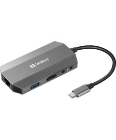 SANDBERG USB-C 6-in1 Travel Dock