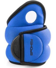 Spokey COM FORM IV Velcro Loads, 2x1.5 kg, Blue, Neoprene