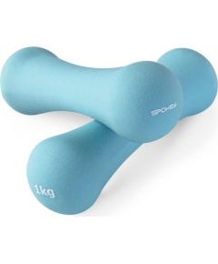 Spokey BONE Neoprene Dumbbell Set, x2 pieces, 1 kg, Light Blue