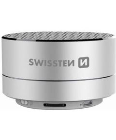 Swissten Bluetooth 4.0 Bluetooth Беспроводная колонка с Micro SD / 3W / Серебряный