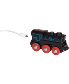 Unknown BRIO RAILWAY train with rechargeable engine/mini USB cable, 33599