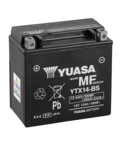 Yuasa YTX14-BS 12.6Ah 200A AGM(CP) Moto akumulators 150x87x145mm