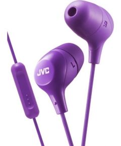 JVC HA-FX38M-P-E Marshmallow наушники с пультом и микрофоном фиолетовый