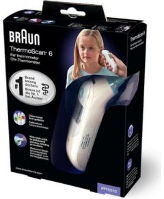 Braun ThermoScan 6 Infrared Thermometer IRT6515 Memory function, Accuracy One Decimal °C, White