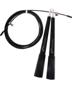 Spokey CROSSFIT II Jump Rope, 300 cm, Black, Plastic/Steel