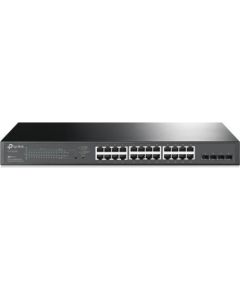 TP-Link TL- SG2428P Switch Web managed, Rack mountable, 24x10/100/1000Mbps RJ45 ports, 4xGigabit SFP slots,PSU single