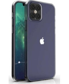 Fusion Ultra Back Case 1 mm Izturīgs Silikona Aizsargapvalks Apple iPhone 12 / 12 Pro Caurspīdīgs