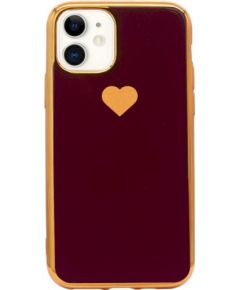 Fusion Heart Case Silikona Aizsargapvalks Priekš Apple iPhone 11 Pro Sarkans