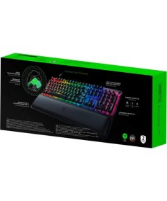 Razer Green Switch, Gaming, RGB LED light, Nordic Layout, Black, 2.4Ghz Wireless, Wired, Bluetooth, BlackWidow V3 Pro, Wireless connection