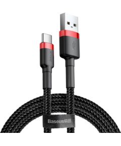 Baseus Cafule CATKLF-A91 USB-C провод для зарядки 3A / PD / QC 3.0 / 50 cm черный