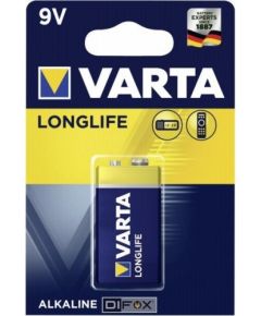 10x1 Varta Longlife Extra 9V block 6 LR 61       PU inner box