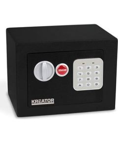 Elektroniskais seifs ar atslēgu 170x230x170mm Kreator